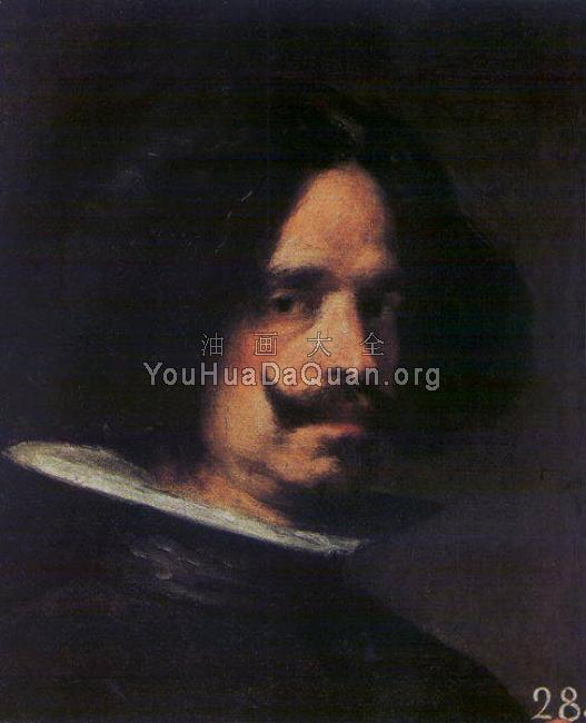 Self-Portrait - 迭戈·罗德里格斯·德·席尔瓦·委拉斯贵支